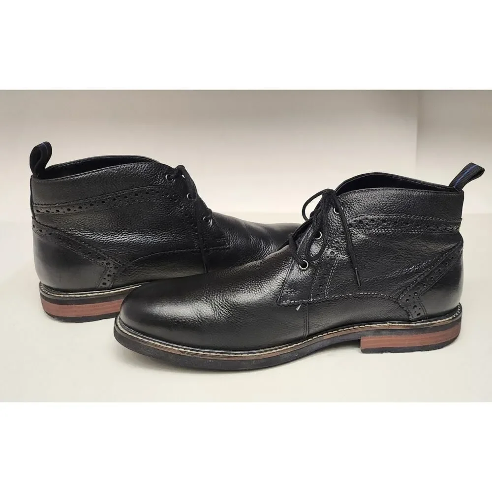 Nunn Bush Ozark Plain Toe Chukka Ankle Boots Color Black 84777 SIZE 11M